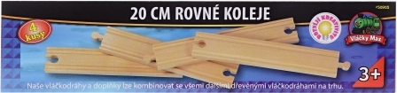 Trenulețe Max șine drepte de 20 cm - 4 buc.