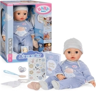 Păpușă interactivă BABY born Alexander, 43 cm