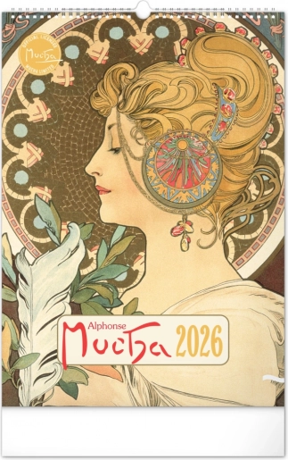Calendar de perete Alfons Mucha 2026