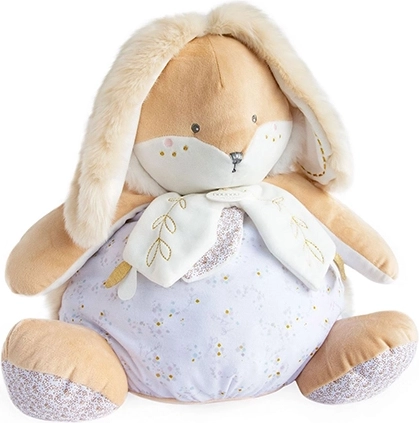 Doudou iepure alb cu spațiu de depozitare pentru pijama 38 cm