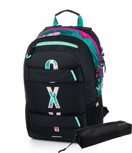Rucsac pentru elevi și penar OXY sport tropic – set