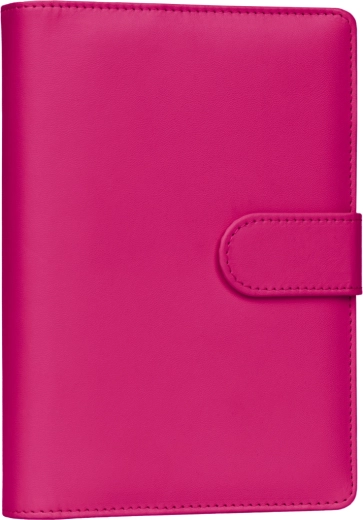 Agenda săptămânală Notique 2027 cu inele și foi interschimbabile, fucsia, 12,5 × 19 cm
