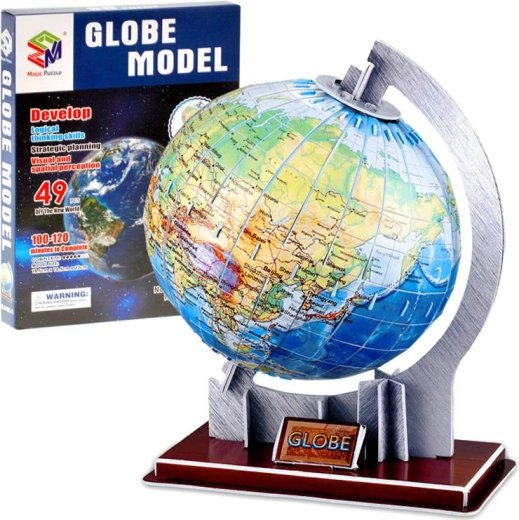 Puzzle 3D glob piese 49