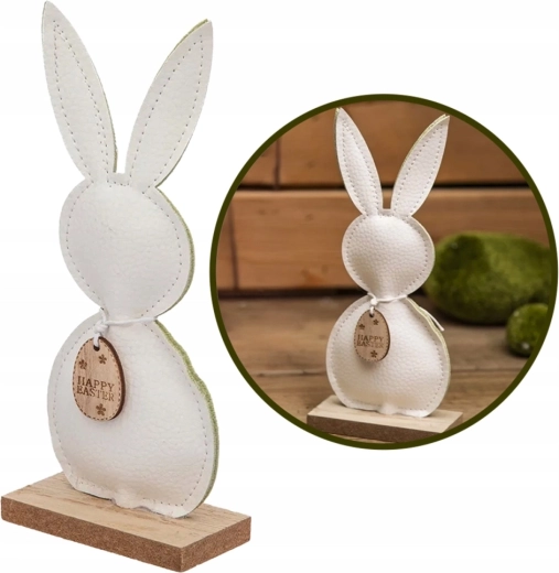 Figurină decorativă de iepuraș cu agățătoare 18 cm