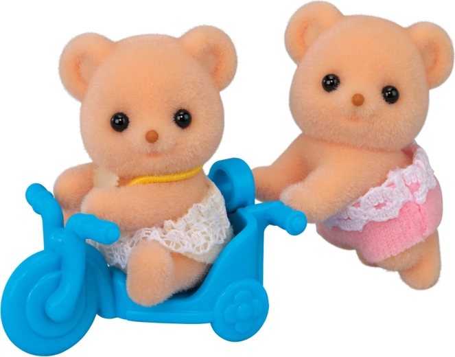 Gemenii ursuleți biscuiți cu motocicletă SYLVANIAN FAMILIES