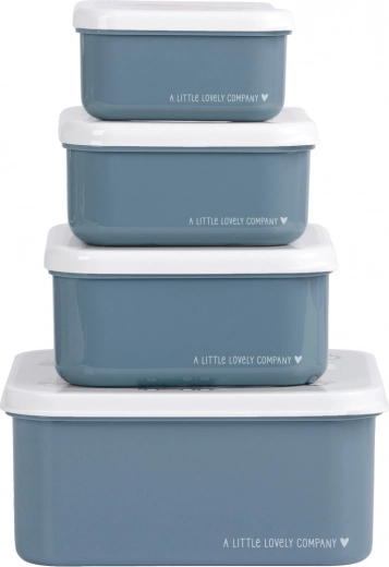 Set de patru cutii pentru gustări A Little Lovely Company – Vehicule