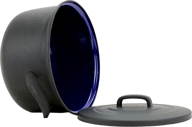 Interior emailat igienic în albastru închis