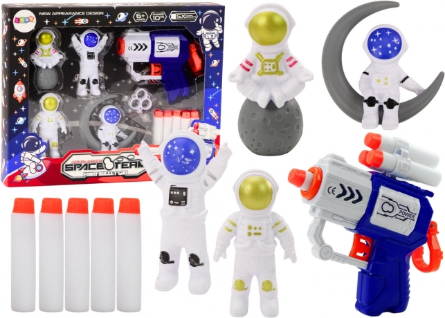 Set pistolet cu gloanțe moi cosmic astronauți