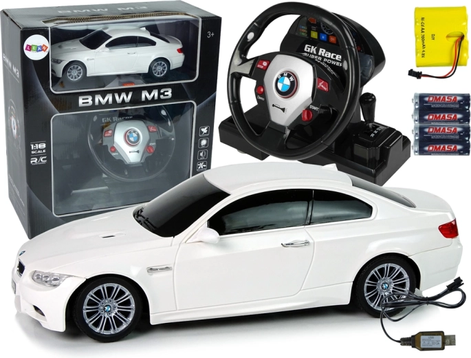 Mașină de curse cu telecomandă BMW M3 cu volan
