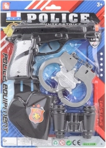 Set de poliție pentru copii cu pistol și accesorii