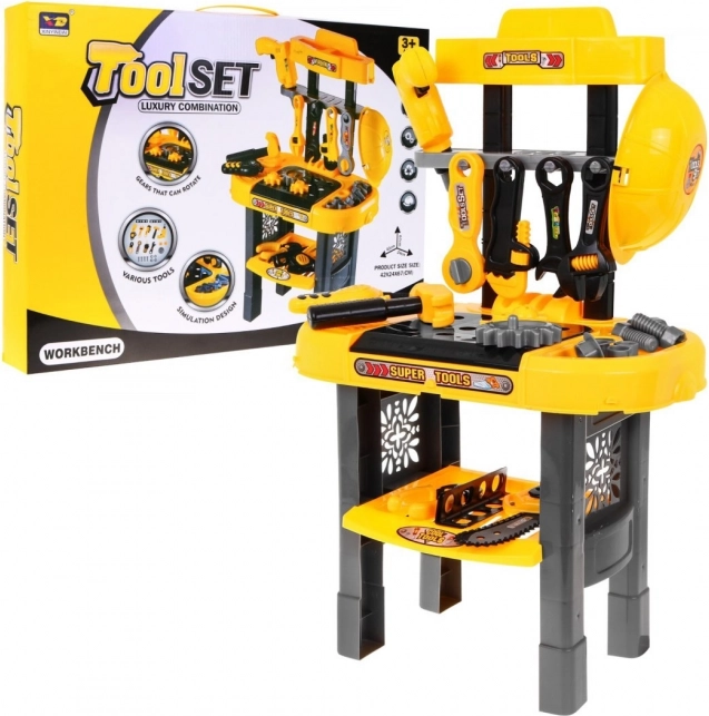 Set de unelte cu banc de lucru pentru micul mecanic