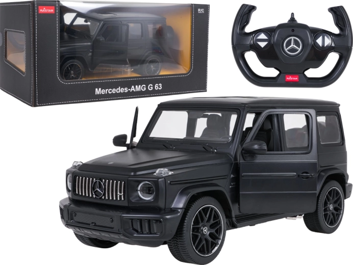 Mașină Mercedes-AMG G 63 RASTAR cu telecomandă, neagră, 1:14