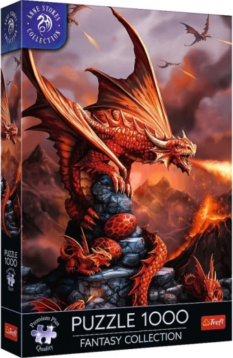 Puzzle TREFL Premium Plus Fantasy: Dragonul de foc 1000 de piese