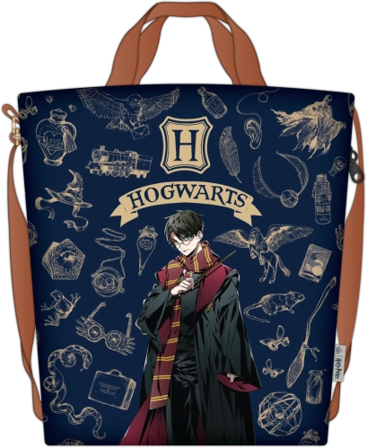Harry Potter geantă de cumpărături navy & gold