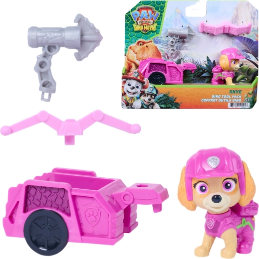 Spin Master Patrula Cățelușilor: Dino Film – figurină Skye cu cărucior și accesorii