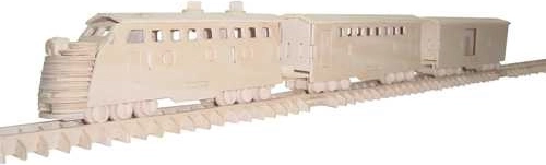 Woodcraft puzzle 3D din lemn – tren