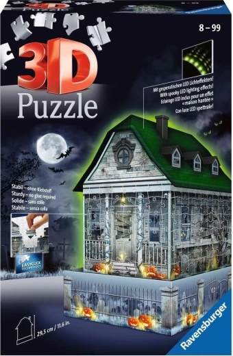 Ravensburger puzzle 3D casă bântuită cu efect luminos 216 piese