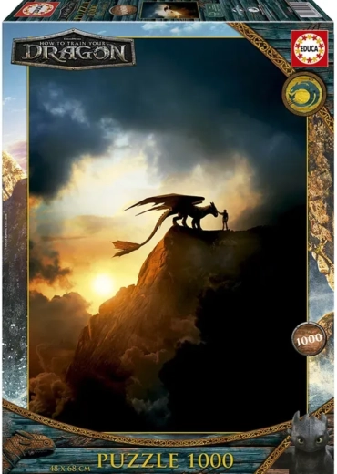 Puzzle Educa Cum să îți dresezi dragonul – 1000 de piese