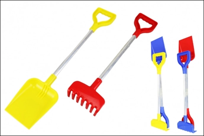 Lopățică și greblă din aluminiu (set)