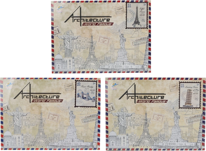 Puzzle 3D cu clădiri celebre din întreaga lume
