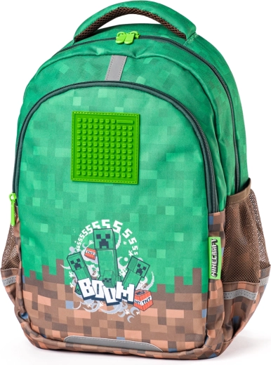 Ghiozdan școlar Pixie Crew Minecraft cu două compartimente
