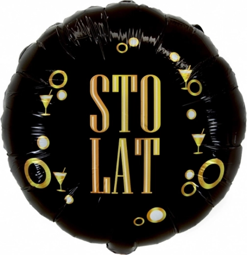 Balon din folie „Sto lat” 18″