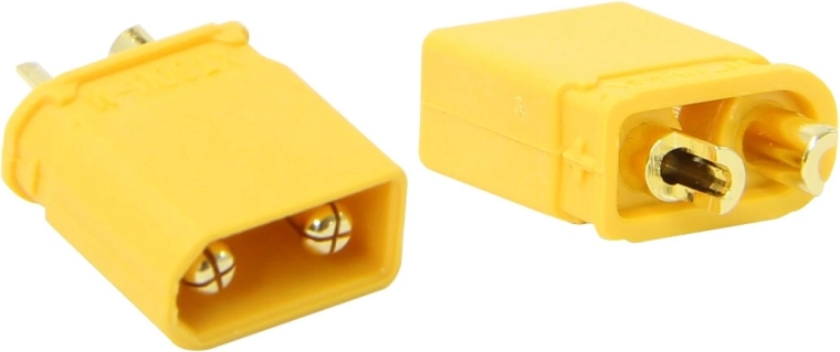 Conector de curent mare JAMARA XT30 placat cu aur Grip, pereche