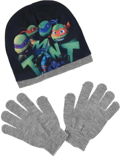 Căciulă și mănuși Țestoasele Ninja