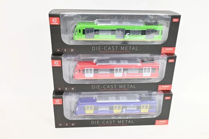 Model metalic de metrou cu lumină și sunet, în cutie