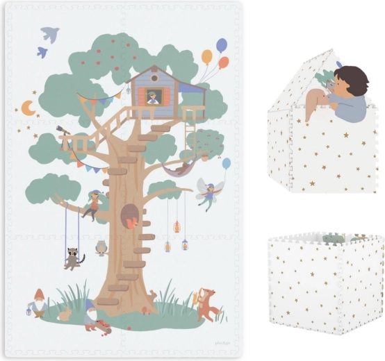 Saltea de joacă și căsuță Play&Go EEVAA Tiloo Treehouse