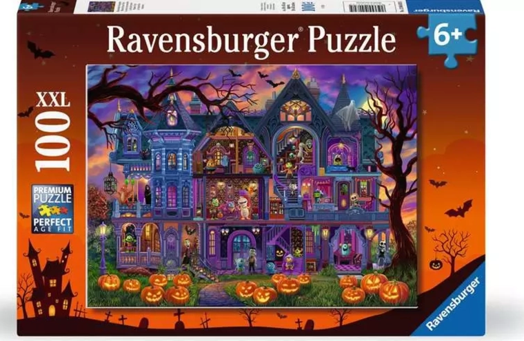 Ravensburger Puzzle Petrecere în casa bântuită XXL 100 de piese