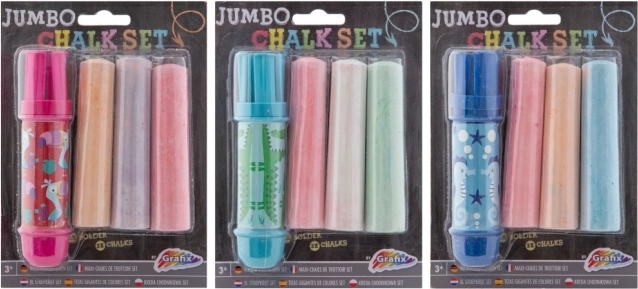 Crete pentru trotuar jumbo cu suport, 3 buc