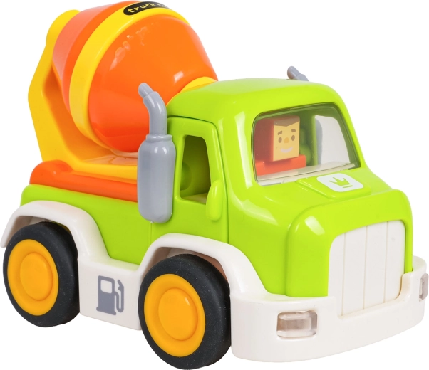 Set de vehicule de construcții cu efecte luminoase și sonore și accesorii