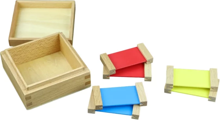 Plăcuțe colorate 1 – set de bază Moyo Montessori