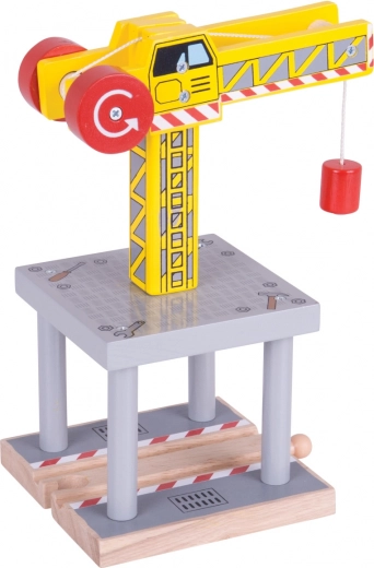 Crane mare din lemn Bigjigs Rail