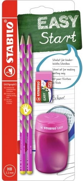 Stabilo EASYgraph set școlar pentru stângaci, roz