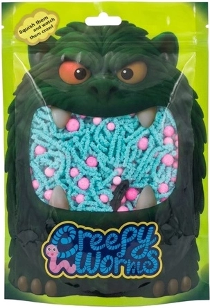 STNUX Creepy Worms viermișori senzoriali roz-albaștri