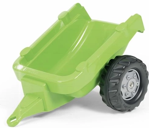 Remorcă cu o singură axă, verde deschis, pentru tractor