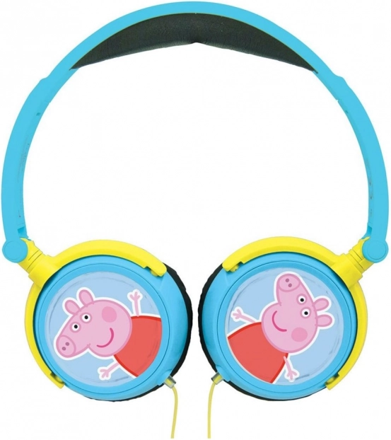 Căști pliabile cu fir pentru copii PEPPA PIG