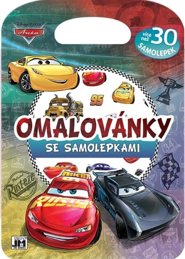 Cărți de colorat cu autocolante – Mașini