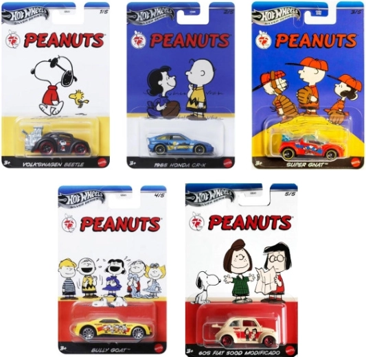 Mașinuță metalică HOT WHEELS Silver Series 75 Years PEANUTS