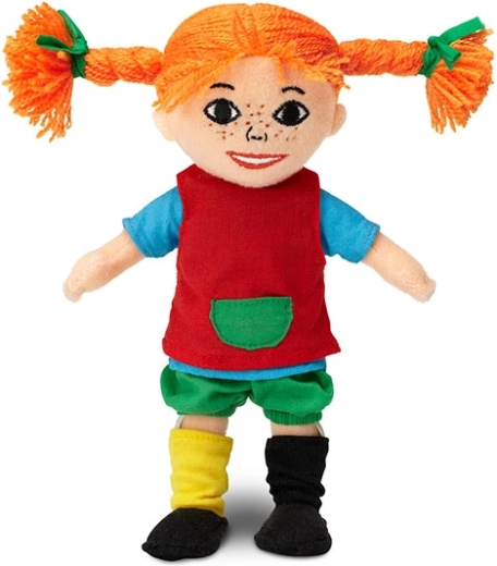 Păpușă moale din material textil Pippi Șosețica 20 cm