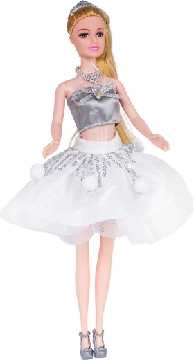 Păpușă stilată cu păr ce poate fi pieptănat