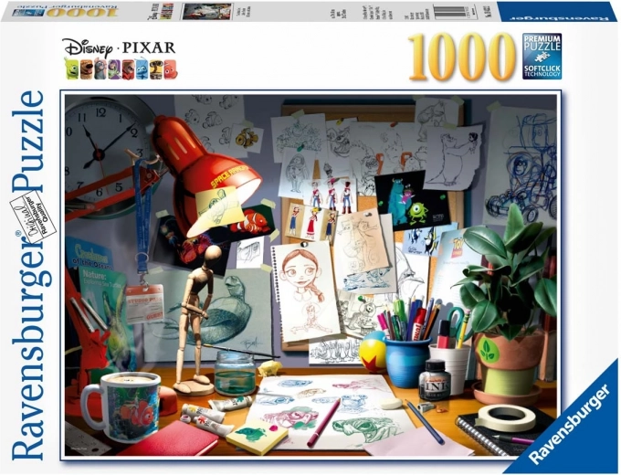 Puzzle Disney Pixar Biroul artistului 1000 piese
