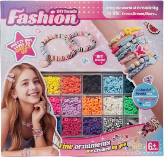 Set creativ pentru realizarea brățărilor din mărgele