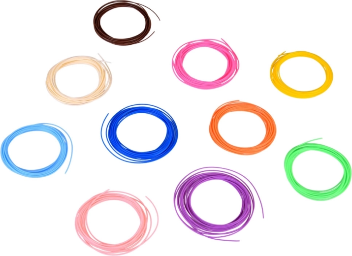 Paletă largă de 10 culori pentru creativitate maximă