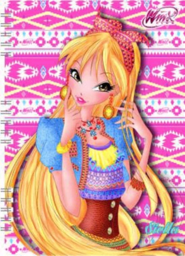 Caiet A5 WinX Club 120 de pagini cu legătură spiralată - 1 bucată