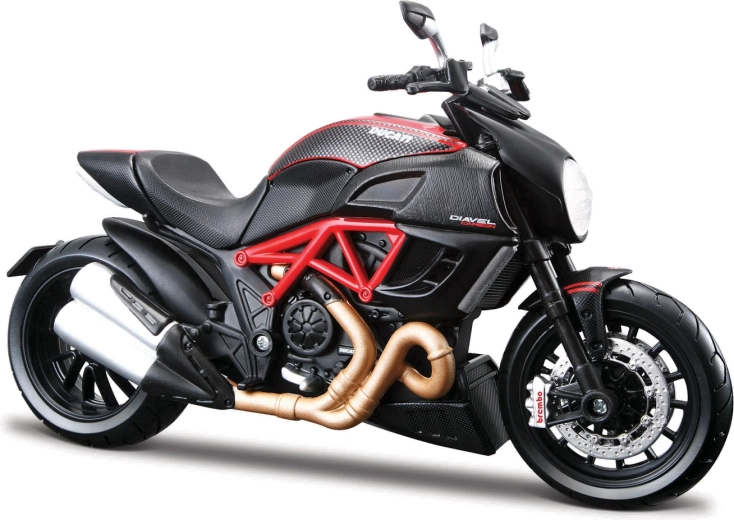 Maisto Ducati Diavel Carbon motocicletă de asamblat 1:12