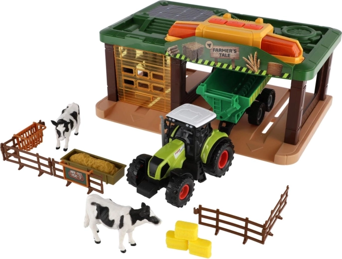 Tractor cu remorcă pentru activități agricole