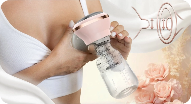 Aspirație în trei faze cu 9 niveluri pentru un flux natural al laptelui